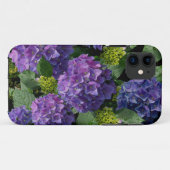 Elegantes blaues lila Magenta grünes Hydrangea Case-Mate iPhone Hülle (Rückseite (Horizontal))