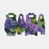 Elegantes blaues lila Magenta grünes Hydrangea Geschenkschachtel (Ungefaltet)