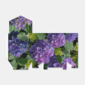 Elegantes blaues lila Magenta grünes Hydrangea Geschenkschachtel (Ungefaltet)