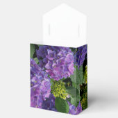 Elegantes blaues lila Magenta grünes Hydrangea Geschenkschachtel (Geöffnet)