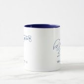 Elegantes blaues Lobster/Restaurant mit Meeresfrüc Tasse (Zentrum)