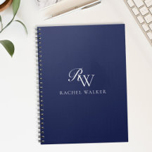 Elegantes blaues Monogramm