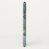 Elegantes blaues natürliches Case-Mate iPhone hülle (Hinten/Rechts)