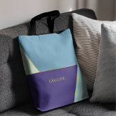 Elegantes blaues Niedliches Muster Tasche