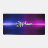 Elegantes blaues Omelette Schreibtischunterlage (Vorderseite)