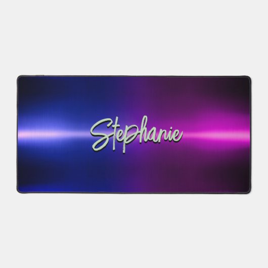 Elegantes blaues Omelette Schreibtischunterlage (Vorderseite)