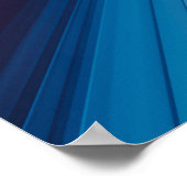 Elegantes blaues Ray | Poster (Ecke)