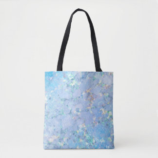 Elegantes blaues Regenbogenholografisches Marmorei Tasche