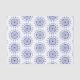 Elegantes blaues Schneeflocken-Muster-Papier Seidenpapier