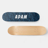 elegantes blaues Skateboard (Horizontal)