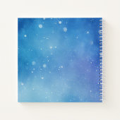 Elegantes blaues Sparrow-Tagebuch Notizblock (Rückseite)