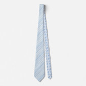 Elegantes blaues Streifenmuster-Halstuch Krawatte (Vorderseite)