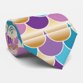 Elegantes, blaues und Lila Mermaid-Modell Krawatte (Gerollt)