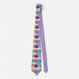 Elegantes, blaues und Lila Mermaid-Modell Krawatte