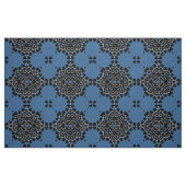 Elegantes blaues und weißes orientalisches Spitzen Stoff (Fat Quarter (45,7 x 55,9 cm))