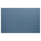 Elegantes Blaues Vintag Damask Muster Stoff (Yard (91,4 cm))