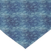 Elegantes Blaues Vintag Damask Muster Tischdecke (Schrägansicht)