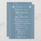 Elegantes blaues Wasser Einladung (Vorne/Hinten)