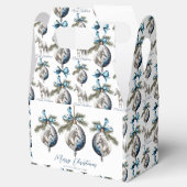 Elegantes blaues Weihnachtspferd Geschenkschachtel (Geöffnet)