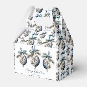 Elegantes blaues Weihnachtspferd Geschenkschachtel