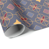 Elegantes blaues Wrapping Paper Geschenkpapier (Rolleneckpunkt)