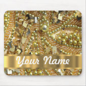 Elegantes bling Gold Mousepad (Vorne)