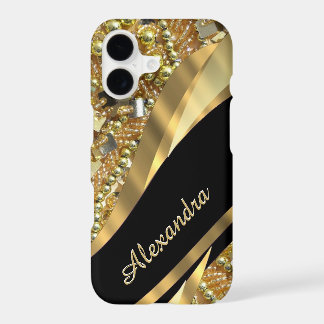 Elegantes bling Schwarzes und Gold des
