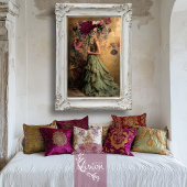 Elegantes Blooms Parasol Fashion Full Portrait Seidenpapier