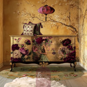 Elegantes Blooms Parasol Fashion Full Portrait Seidenpapier