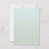 Elegantes Blue and Gold Baby Weihnachts Einladung (Rückseite)