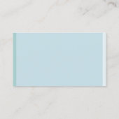 Elegantes Blue Beruflich Modern Simple Template Visitenkarte (Rückseite)