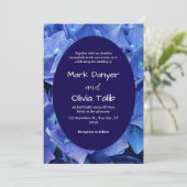 Elegantes Blue Board-Einladungs-Template Einladung (Stehend Vorderseite)