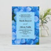 Elegantes Blue Board-Einladungs-Template Einladung (Stehend Vorderseite)