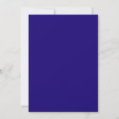 Elegantes Blue Board-Einladungs-Template Einladung (Rückseite)