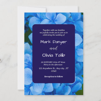 Elegantes Blue Board-Einladungs-Template Einladung