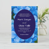 Elegantes Blue Board-Einladungs-Template Einladung (Stehend Vorderseite)