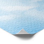 Elegantes Blue Brautparty Willkommen Poster (Ecke)
