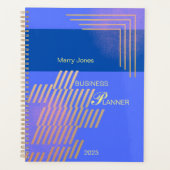 Elegantes Blue Business Planer (Vorderseite)