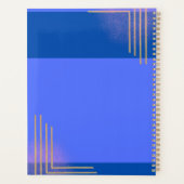 Elegantes Blue Business Planer (Rückseite)