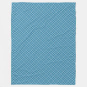 Elegantes Blue Checkered Blanket für Wohngestaltun Fleecedecke (Vorderseite)