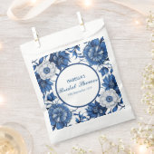 Elegantes Blue Chinoiserie Brautparty Geschenktütchen (Ausgeschnitten)