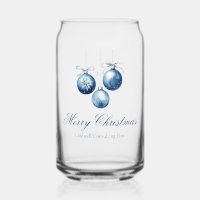 Elegantes Blue Christmas Ornaments Company Party