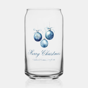 Elegantes Blue Christmas Ornaments Company Party Dosenglas
