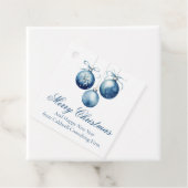 Elegantes Blue Christmas Ornaments Company Party Geschenkanhänger (Beispiel)
