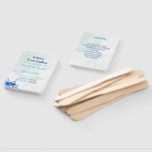 Elegantes Blue Custom Wedding Programm Fächer (Non-assembled)