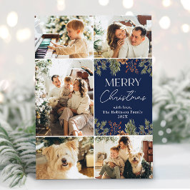 Elegantes Blue Foliage 5 Foto Weihnachten