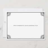 Elegantes Blue Frame Certificate of Authenticity (Rückseite)