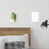 Elegantes Blue & Gold Parrot Wine Festival Moon an Bilderwand Sets (Schlafzimmer)