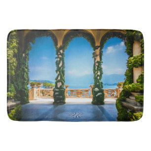 Elegantes Blue & Green Villa Arches Badematte