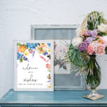Elegantes Blue Hydrangea Beratung & Wünsche Plakat<br><div class="desc">Elegant Blue Hydrangea Ratschläge & Wünsche Plakatunterschrift. Matching-Elemente verfügbar.</div>